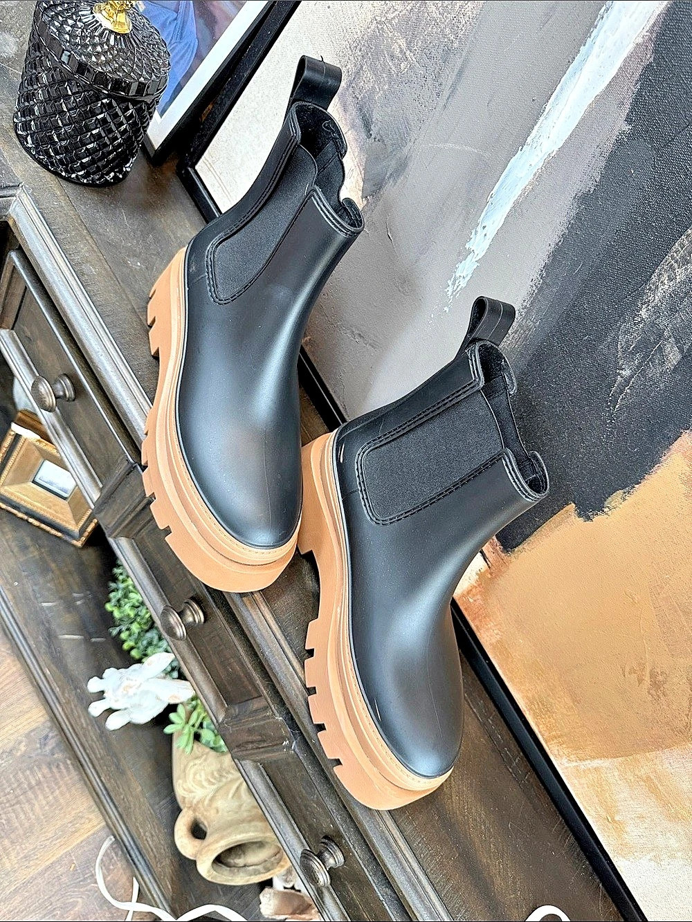 Jeffrey Campbell Cloudy Waterproof Chelsea Rain Boot